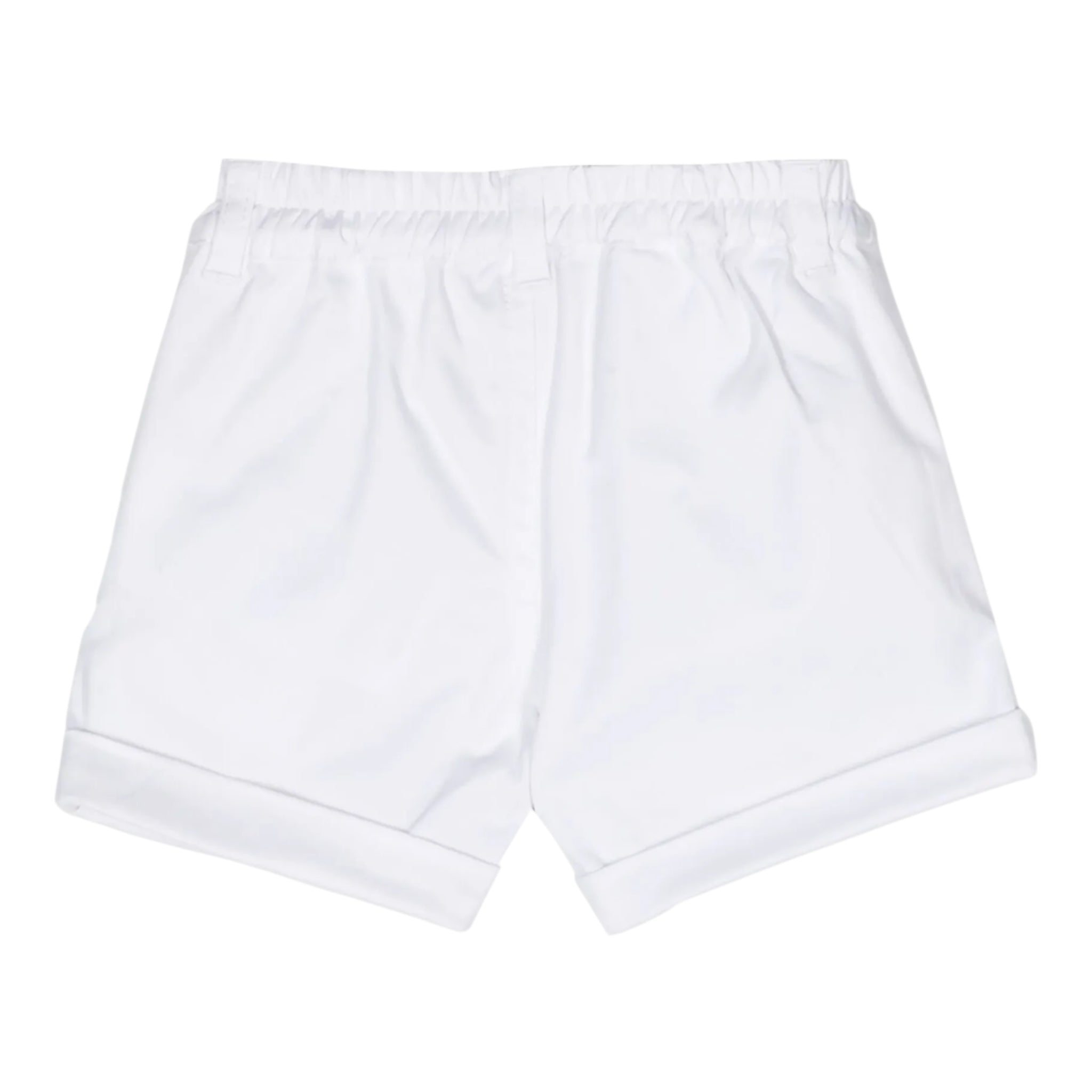 Moschino Bermuda Tinta Unita con Logo  per Neonato MUQ018 BIANCO MOSCHINO 
