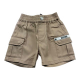 Moschino Short Tinta Unita con Elastico In Vita per Neonata MUQ01Q BISCOTTO MOSCHINO 