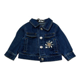 Moschino Giubbino In Denim Tinta Unita per Neonata MUS035 BLU MOSCHINO 