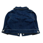 Moschino Giubbino In Denim Tinta Unita per Neonata MUS035 BLU MOSCHINO 