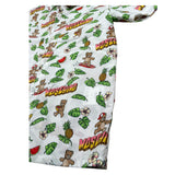 Moschino Camicia Mezza Manica Tinta Unita con Stampe per Bambino MUX01X BIANCO MOSCHINO 