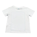 Move T-Shirt Tinta Unita Girocollo con Stampa per Neonato PRINTBIAN BIANCO MOVE 