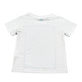 Move T-Shirt Tinta Unita Girocollo con Stampa per Neonato PRINTBIAN BIANCO MOVE 
