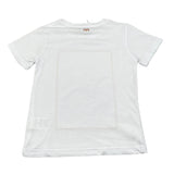 Move T-Shirt Tinta Unita Girocollo con Stampa per Bambino TURCHIA BIANCO MOVE 