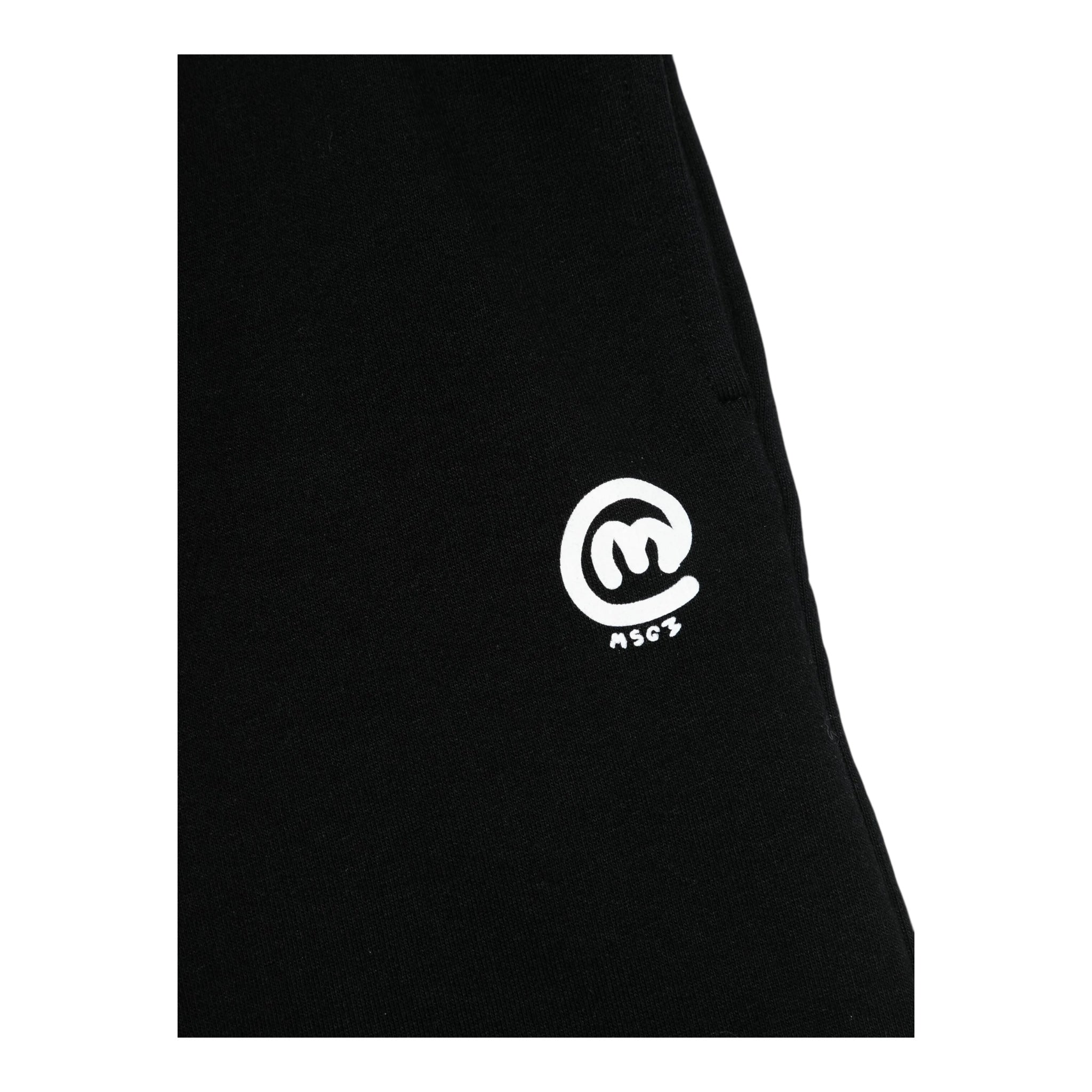 Msgm Bermuda In Felpa Tinta Unita con Logo per Bambino S5MSJBBE281 NERO MSGM 