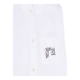 N°21 Camicia Tinta Unita con Stampa per Bambina N2102U BIANCO N°21 