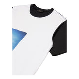 N°21 T-Shirt Girocollo Bicolore con Stampa per Bambino N2103K BIANCO/NERO N°21 