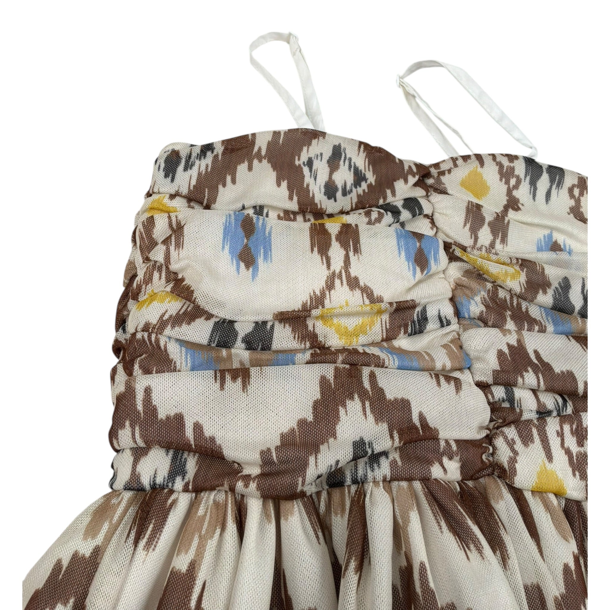 Naice Abito Bretelline Tinta Unita  per Bambina 23468 BEIGE NAICE 
