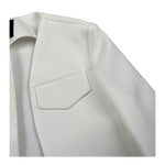 Naice Giacca Modello Crop Tinta Unita per Bambina 24102 BIANCO NAICE 