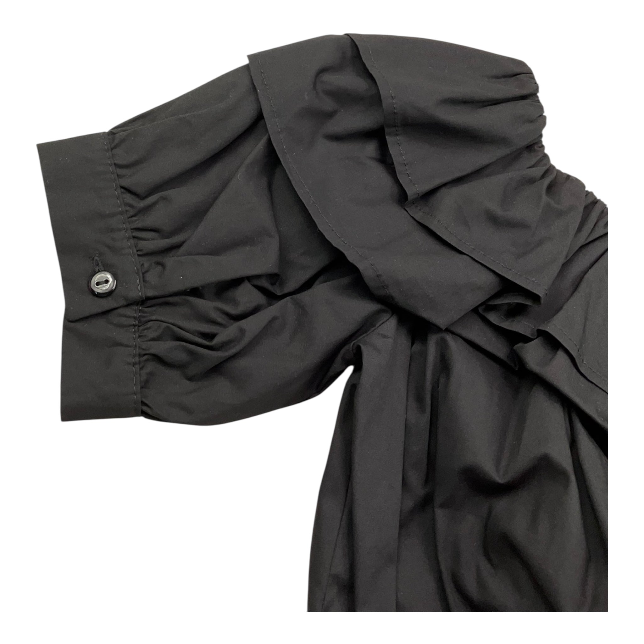 Naida Camicia Mezza Manica Tinta Unita per Bambina NACA152 NERO NAIDA 