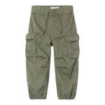 Name It Pantalone tinta unita con Elastico In Vita Verde per Neonato 13224967N VERDE NAME IT 