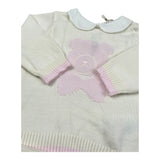 Nanan Completo 2 Pezzi Maglia-Pantalone Tinta Unita per Neonata E2401301R PANNA NANAN 