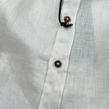 Never Too Camicia tinta unita con Colletto Coreano Panna per Neonato NT1232N PANNA NEVER TOO 