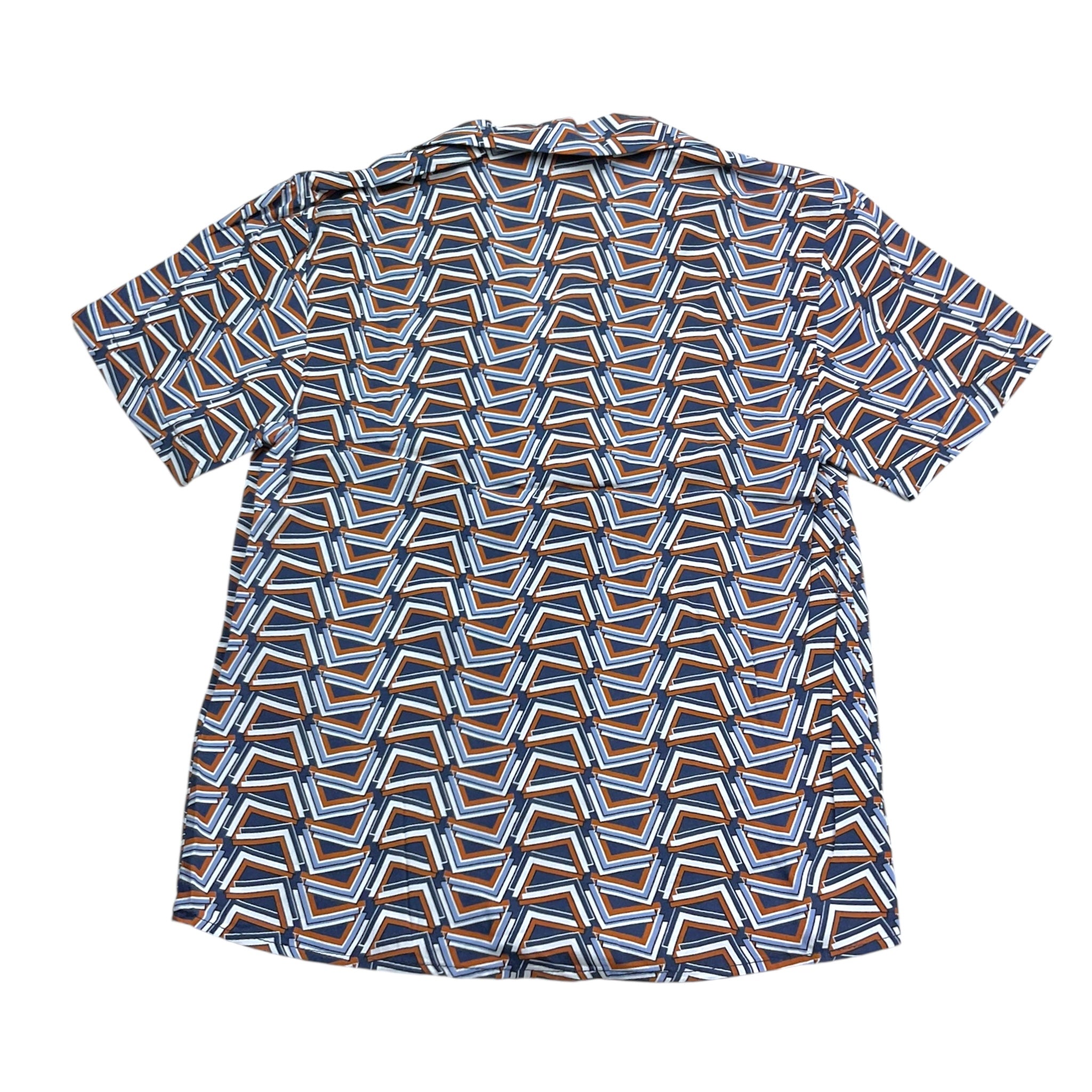 Never Too Camicia Tinta Unita con Fantasia Mezza Manica per Bambino NT2019B BLU NEVER TOO 