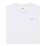 New Balance T-Shirt Girocollo Tinta Unita con Logo per Bambino LAKB0001 BIANCO NEW BALANCE 