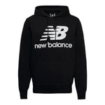 New Balance Felpa Chiusa con Cappuccio Tinta Unita con Logo per Bambino LAKB0062 NERO NEW BALANCE 