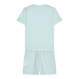 Nike Completo 2 Pezzi T-Shirt-Bermuda Tinta Unita per Bambino 86L596X AZZURRO NIKE 