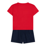 Nike Completo 2 Pezzi T-Shirt-Bermuda per Bambino 86L732 ROSSO NIKE 