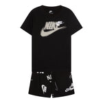 Nike Completo 2 Pezzi T-Shirt-Bermuda tinta unita Nero per Bambino 86M947 NERO NIKE 