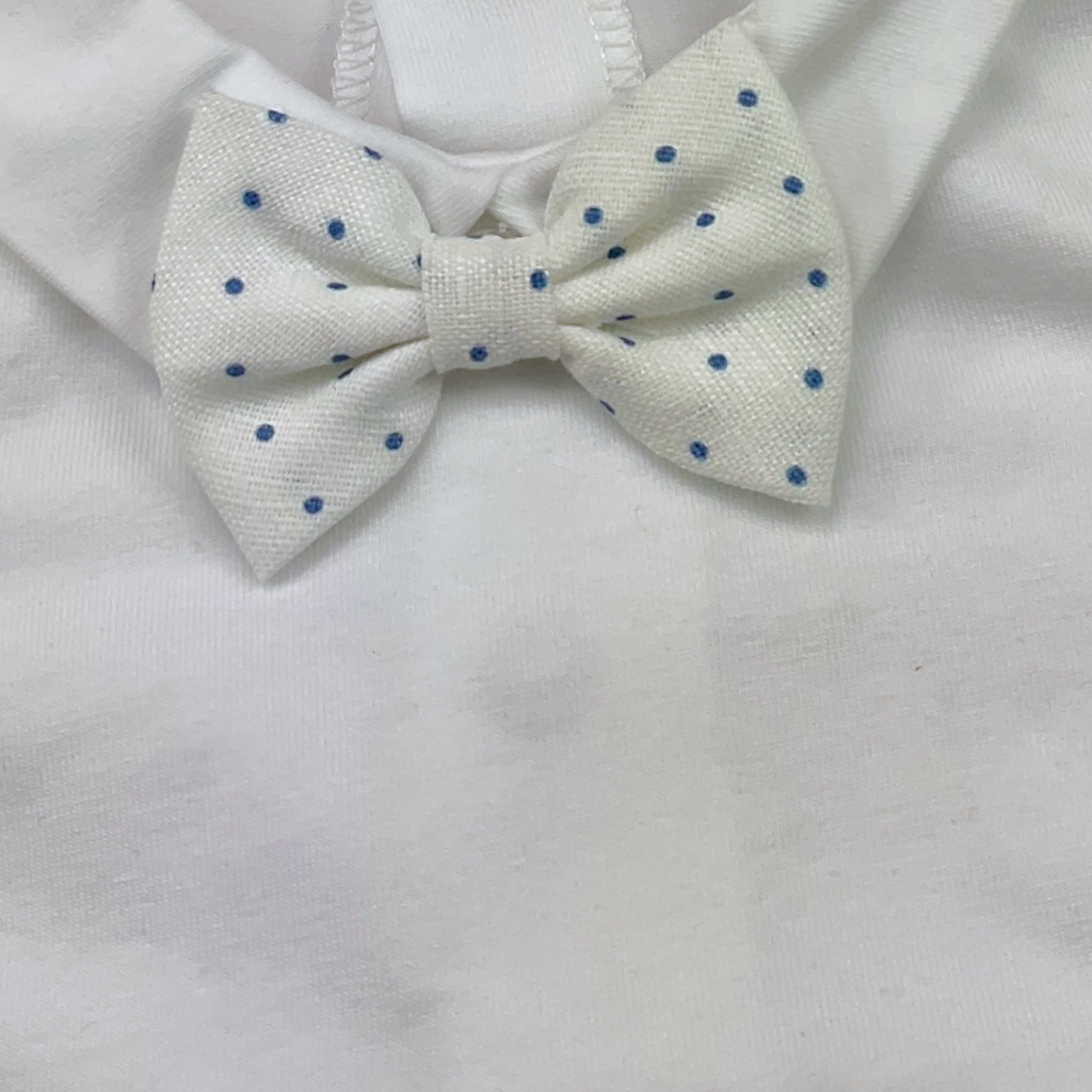 Ninnaoh Tutina Bicolore con Papillions per Neonato E2220T BIANCO/BLU NINNAOH 