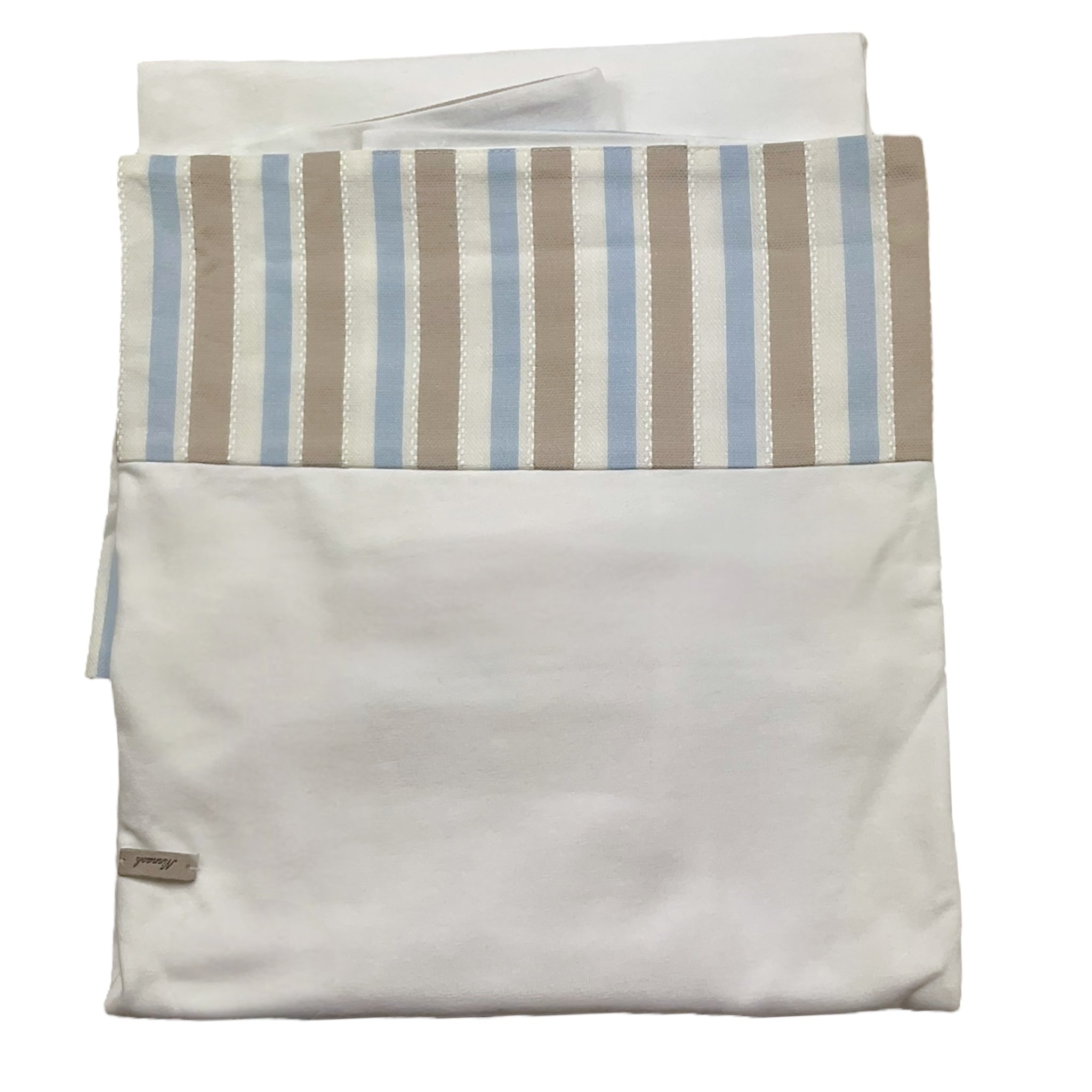 Ninnaoh Coperta Tinta Unita con Stampa per Neonato E25COP201 BIANCO NINNAOH 