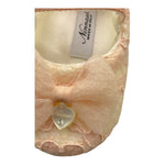Ninnaoh Ballerine Tinta Unita con Ricami per Neonata I1821 ROSA NINNAOH 