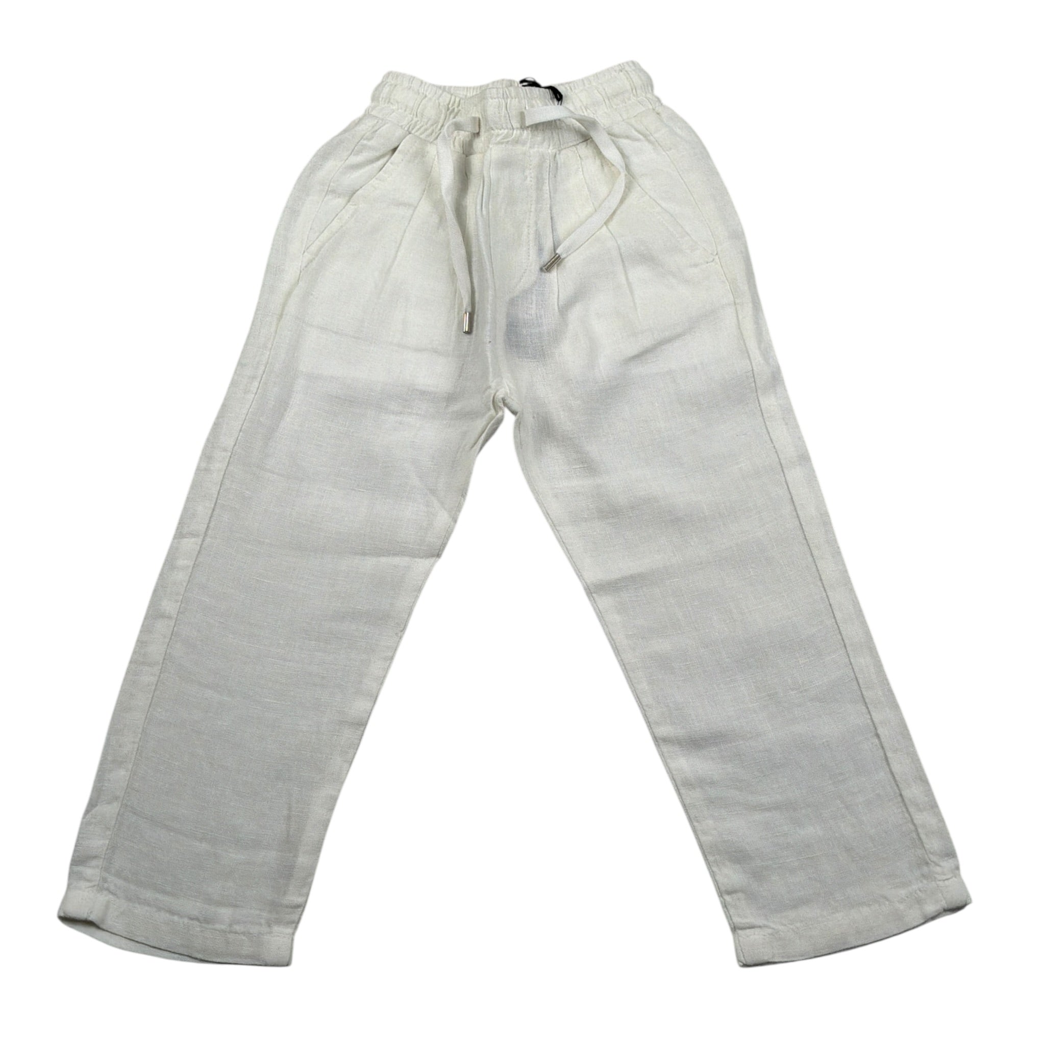 Numbers Pantalone tinta unita con Elastico In Vita Bianco per Bambino 2115 BIANCO NUMBERS 