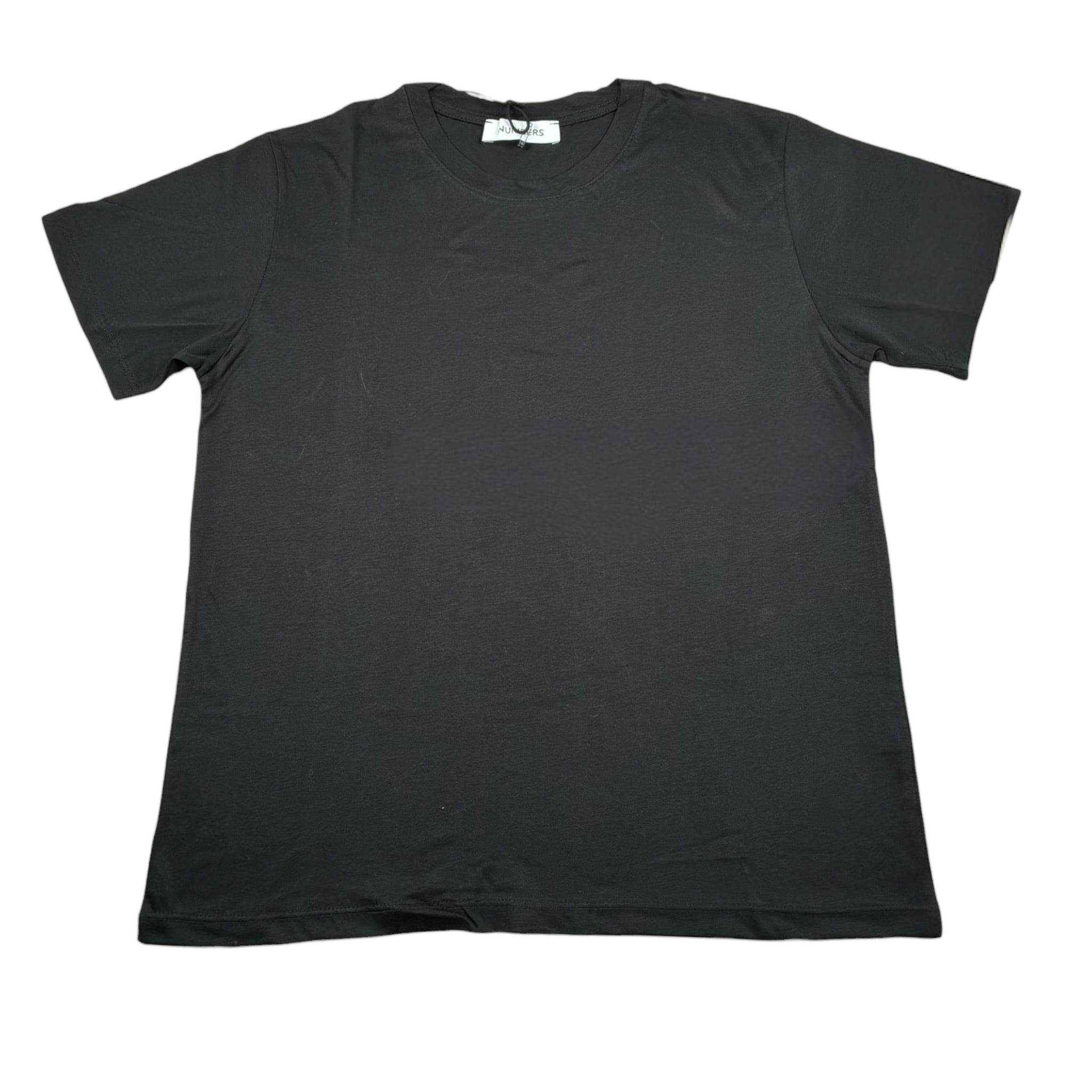 Numbers T-Shirt Girocollo Tinta Unita per Bambino NU02 NERO NUMBERS 