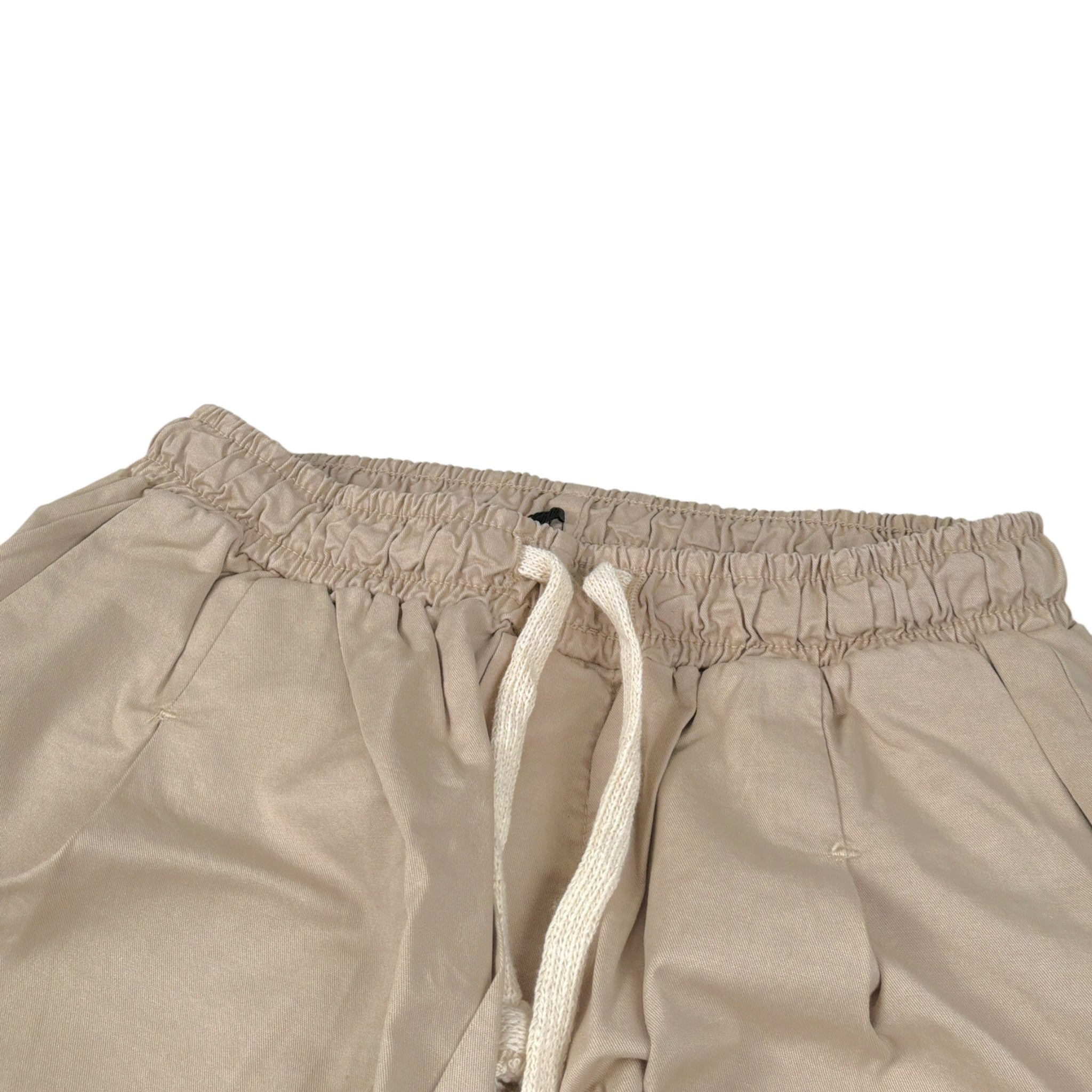 Numbers Pantalone tinta unita con Elastico In Vita Beige per Bambino RIIRI BEIGE NUMBERS 