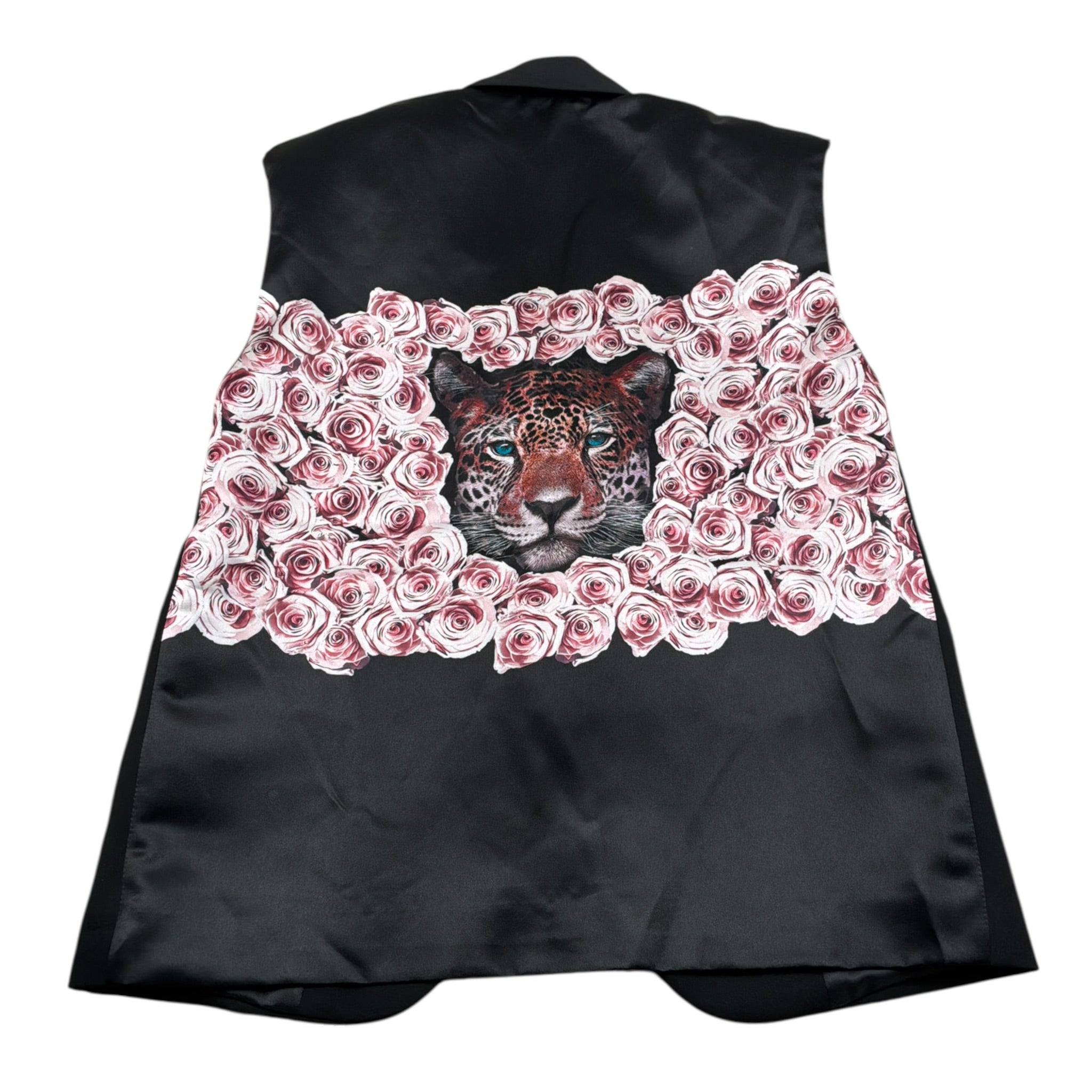 Nunzia Corinna Gilet tinta unita con Stampa In Contrasto Nero per Bambina NJ1416122 NERO NUNZIA CORINNA 