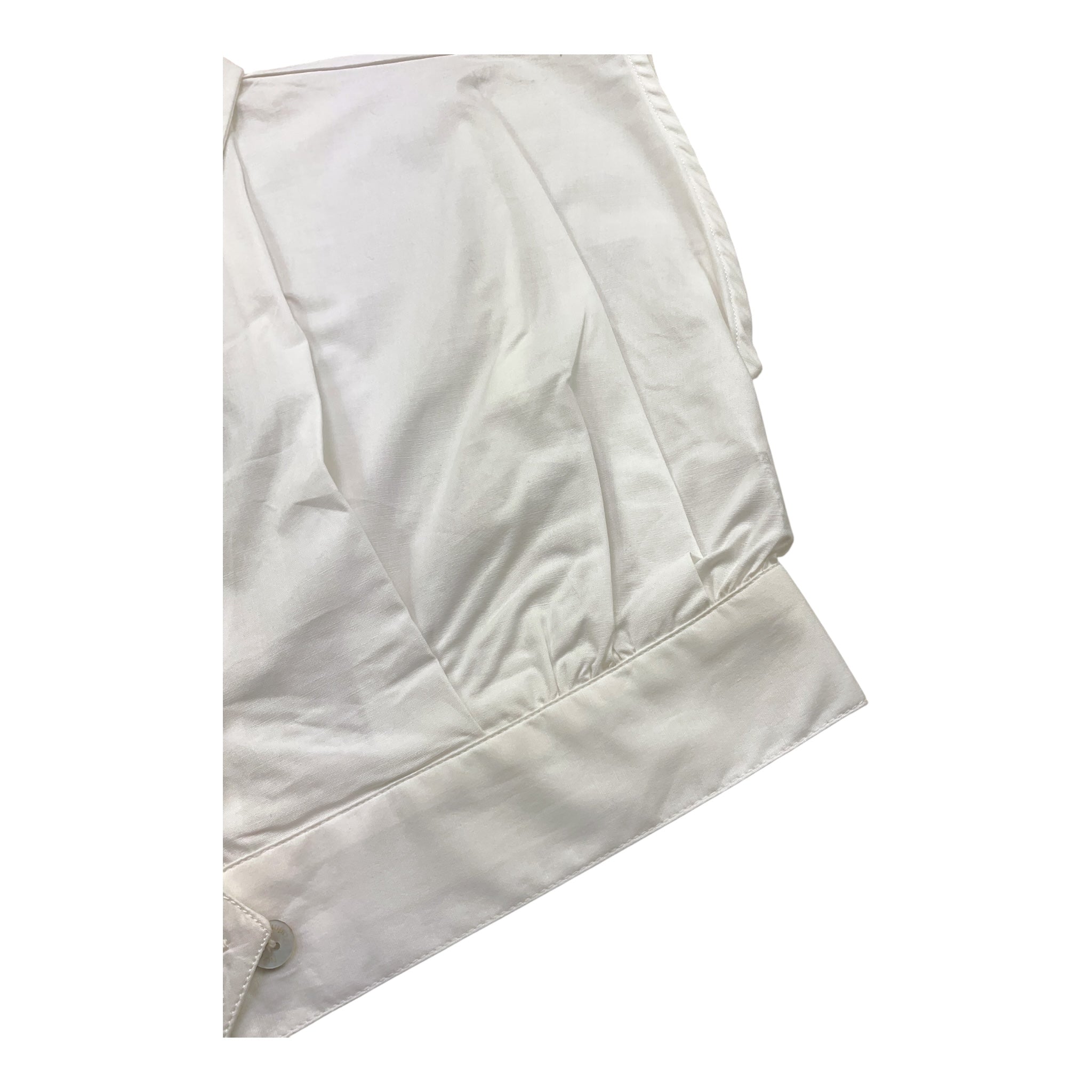 Nunzia Corinna Camicia Giromanica Tinta Unita per Bambina NJ4015695 BIANCO NUNZIA CORINNA 