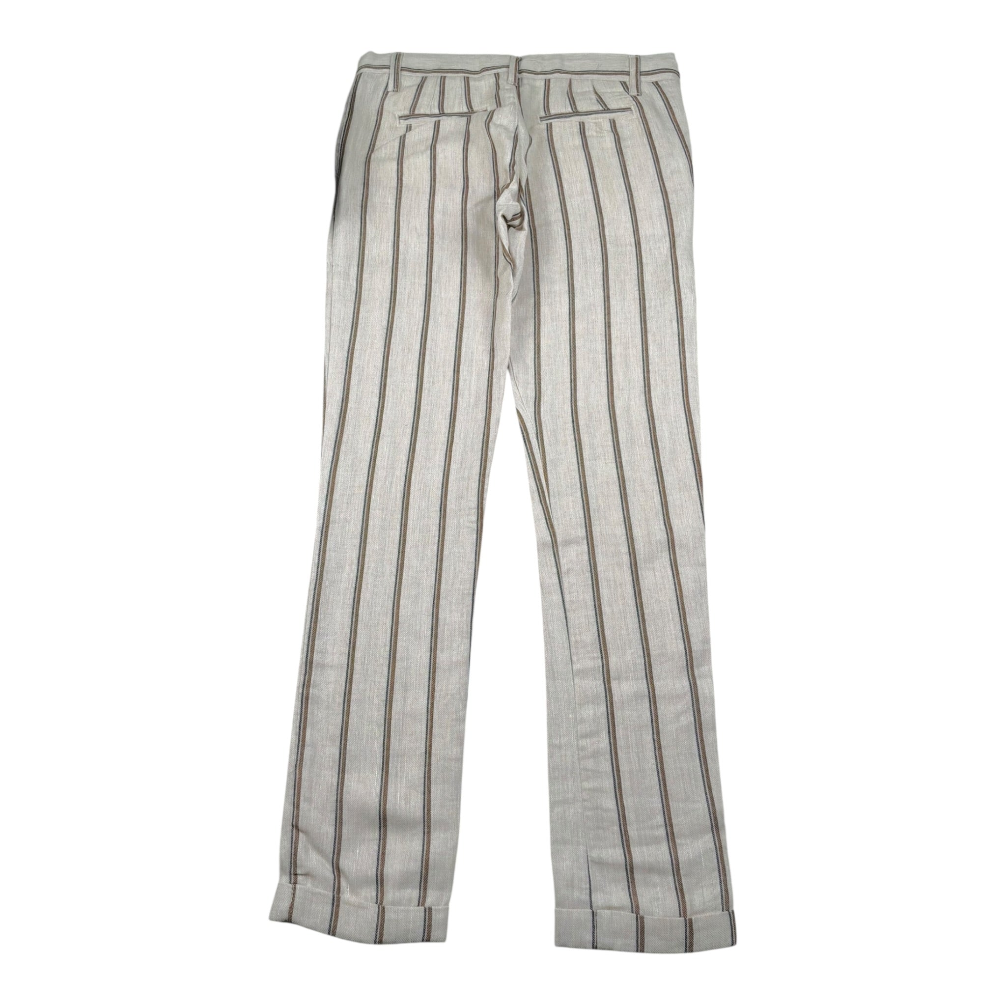 Over-D Pantalone Tinta Unita con Fantasia A Righe per Bambino OK763AB BEIGE OVER-D 