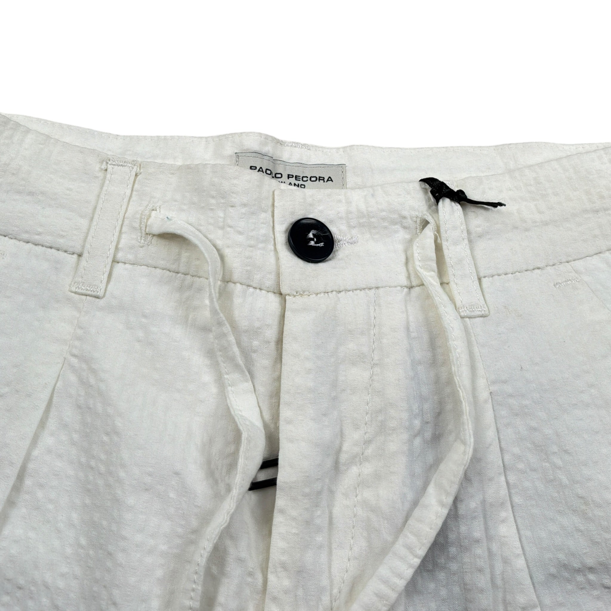 Paolo Pecora Bermuda tinta unita con Tasche Bianco per Bambino PP1758 BIANCO PAOLO PECORA 