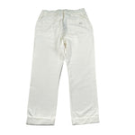 Paolo Pecora Pantalone tinta unita con Elastico In Vita Bianco per Bambino PP3302 BIANCO PAOLO PECORA 