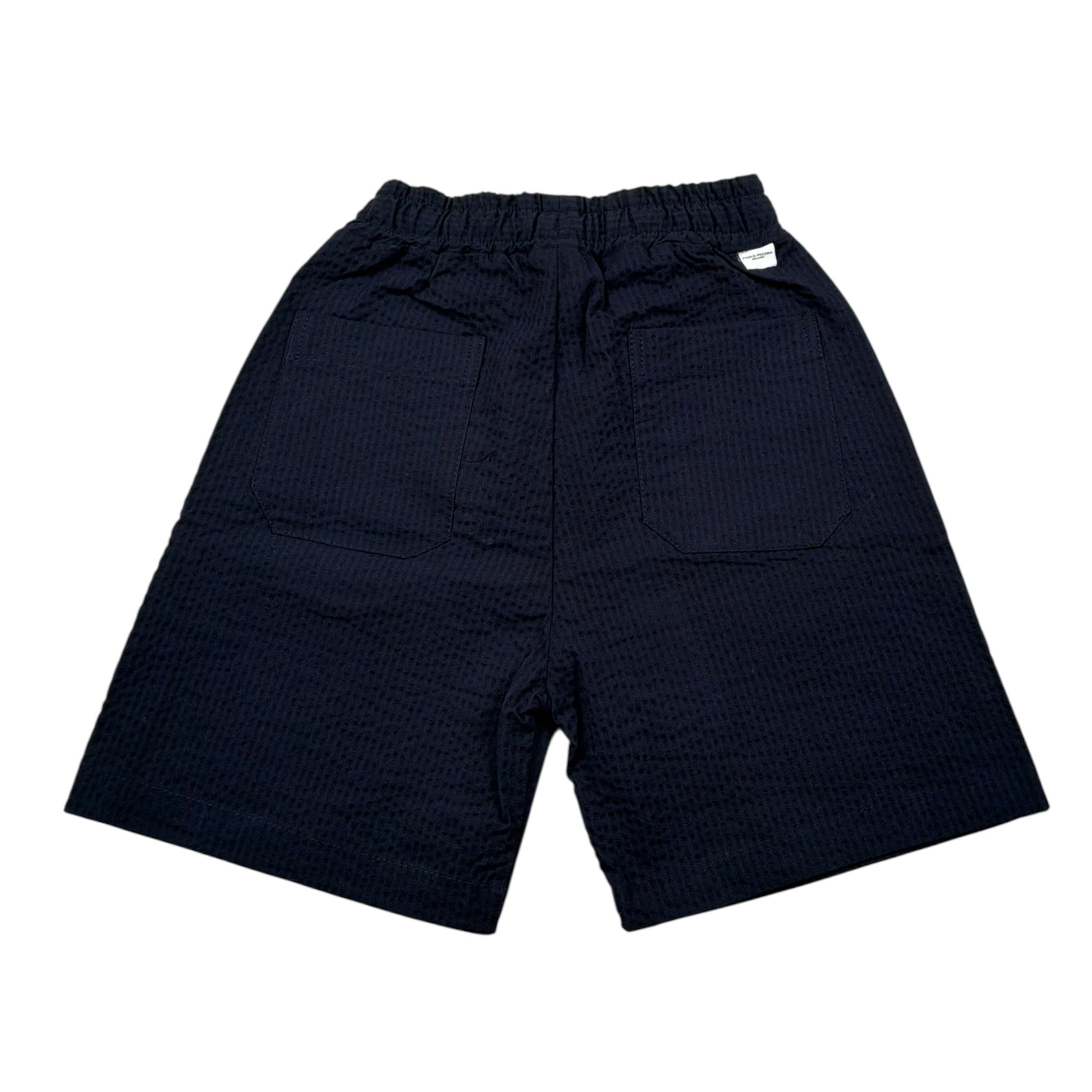 Paolo Pecora Bermuda Tinta Unita con Elastico In Vita per Bambino PP3710 BLU PAOLO PECORA 