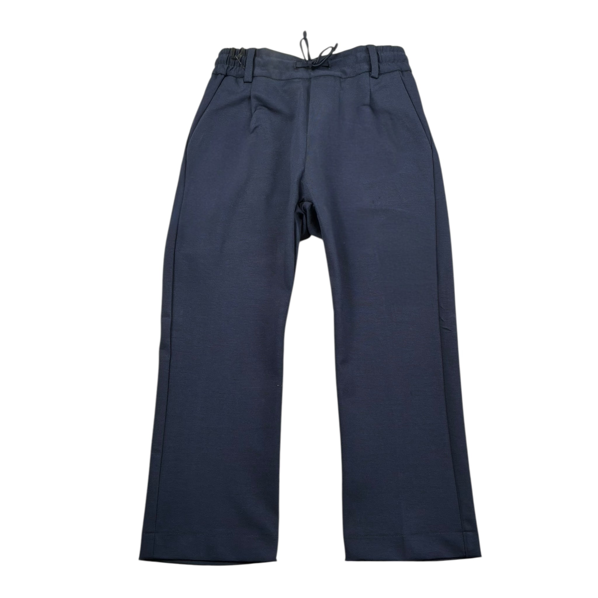 Paolo Pecora Pantalone Tinta Unita con Elastico In Vita per Bambino PP3934X BLU PAOLO PECORA 