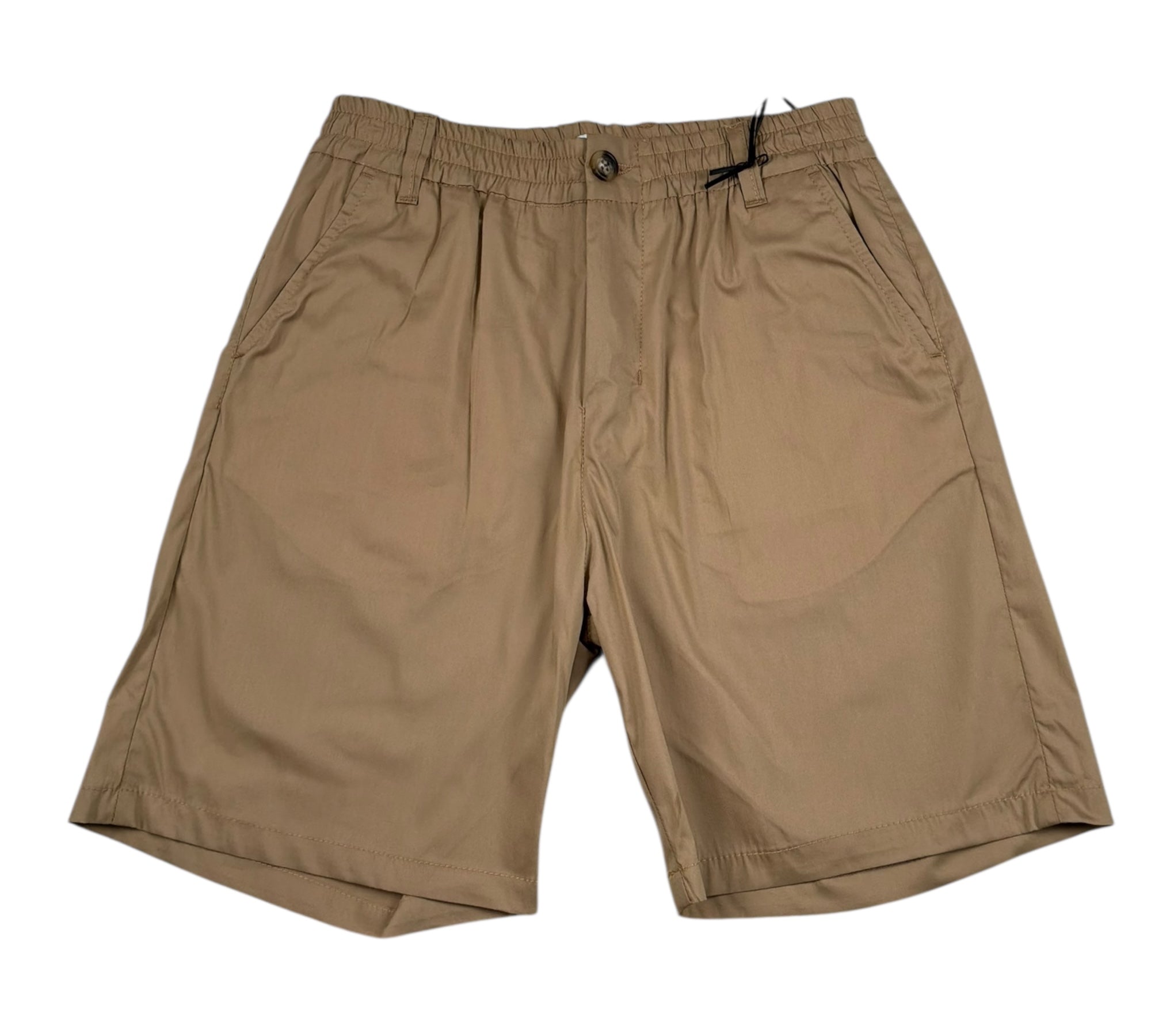 Paolo Pecora Bermuda Tinta Unita con Elastico In Vita per Bambino PP4315 BEIGE PAOLO PECORA 