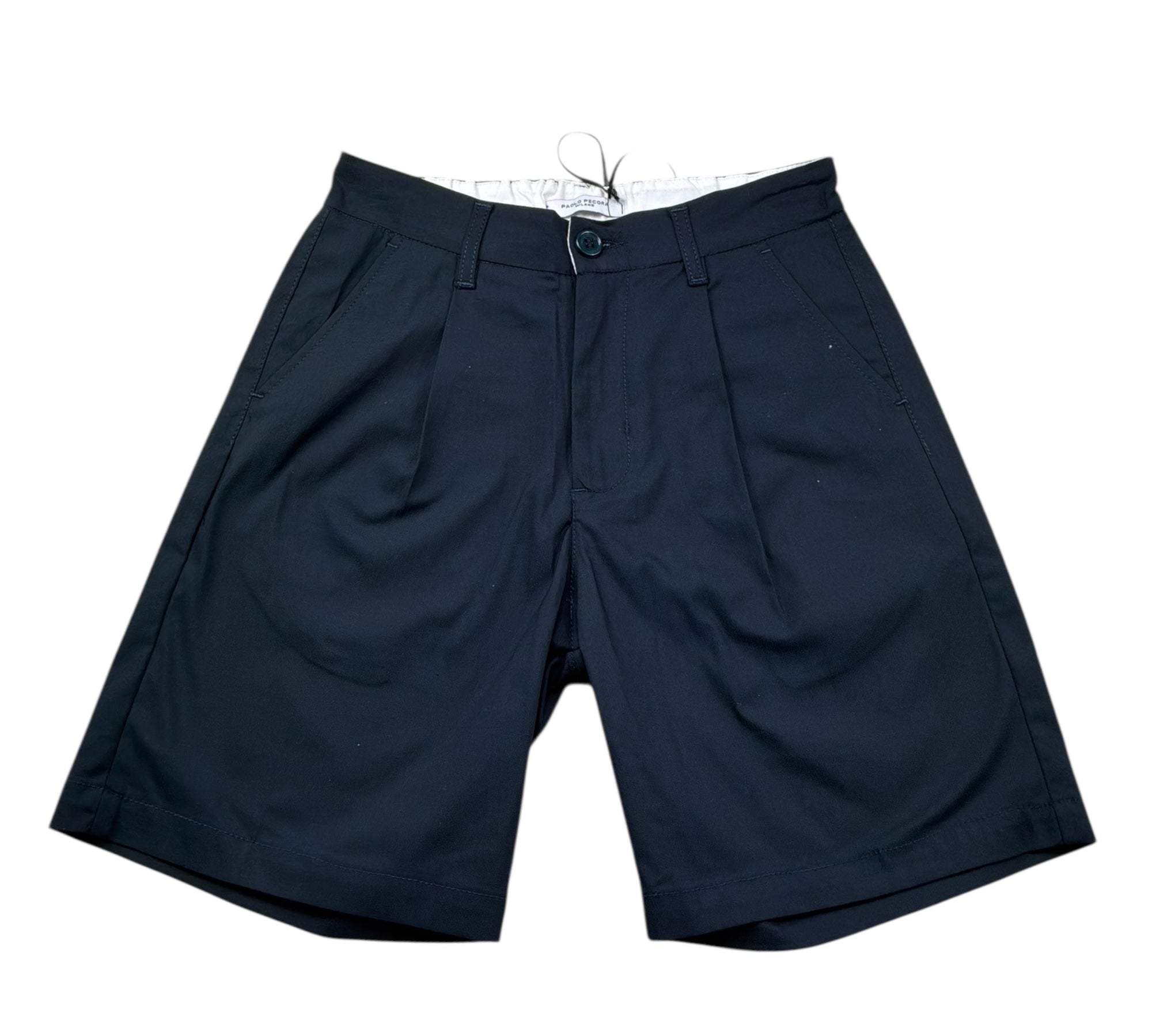 Paolo Pecora Bermuda Tinta Unita con Elastico In Vita per Bambino PP4321 BLU PAOLO PECORA 