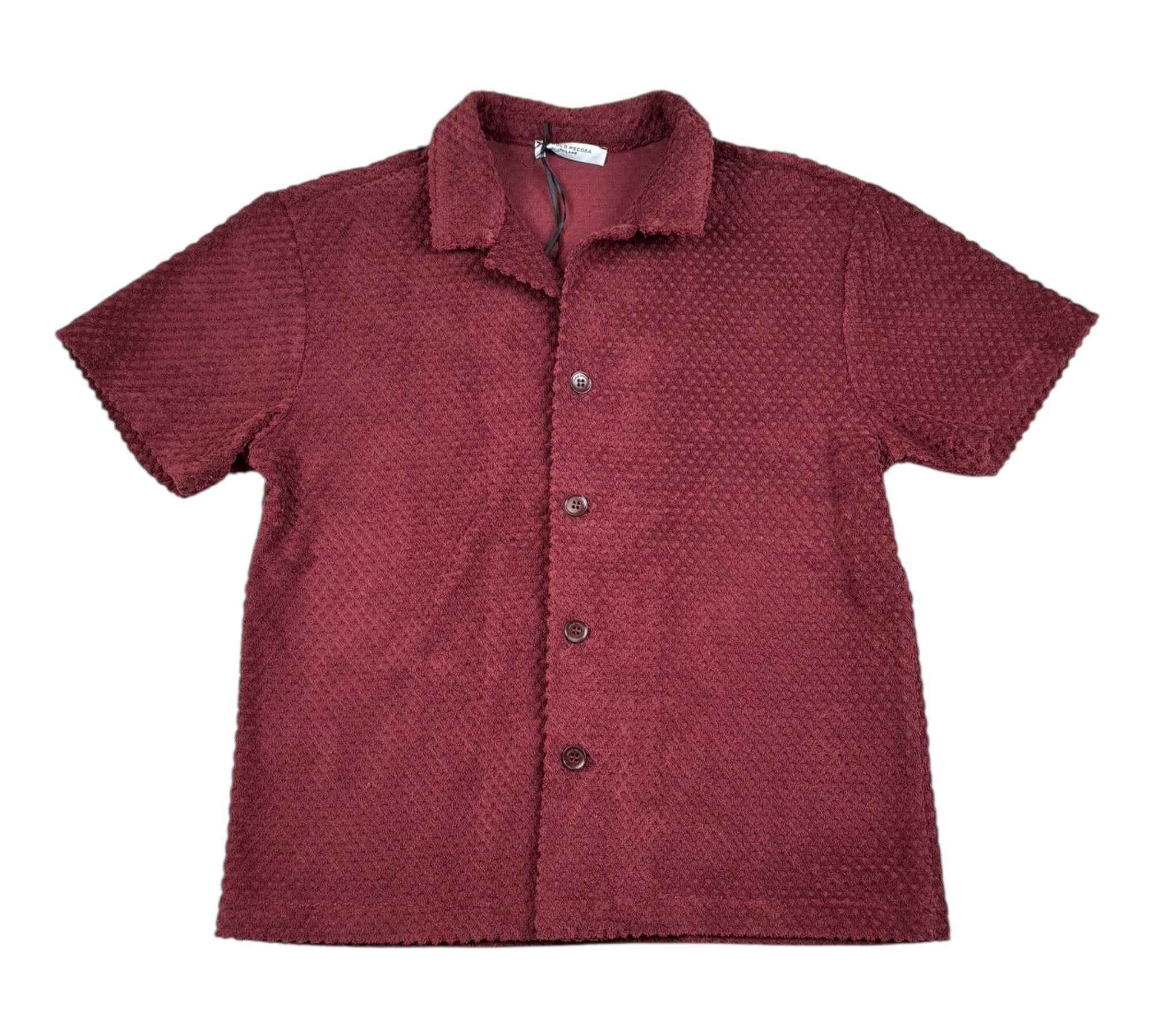 Paolo Pecora Camicia In Maglia Mezza Manica Tinta Unita per Bambino PP4338 ROSSO PAOLO PECORA 