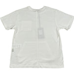 Paolo Pecora T-Shirt Girocollo Tinta Unita con Tasche per Bambino PP4369 BIANCO PAOLO PECORA 