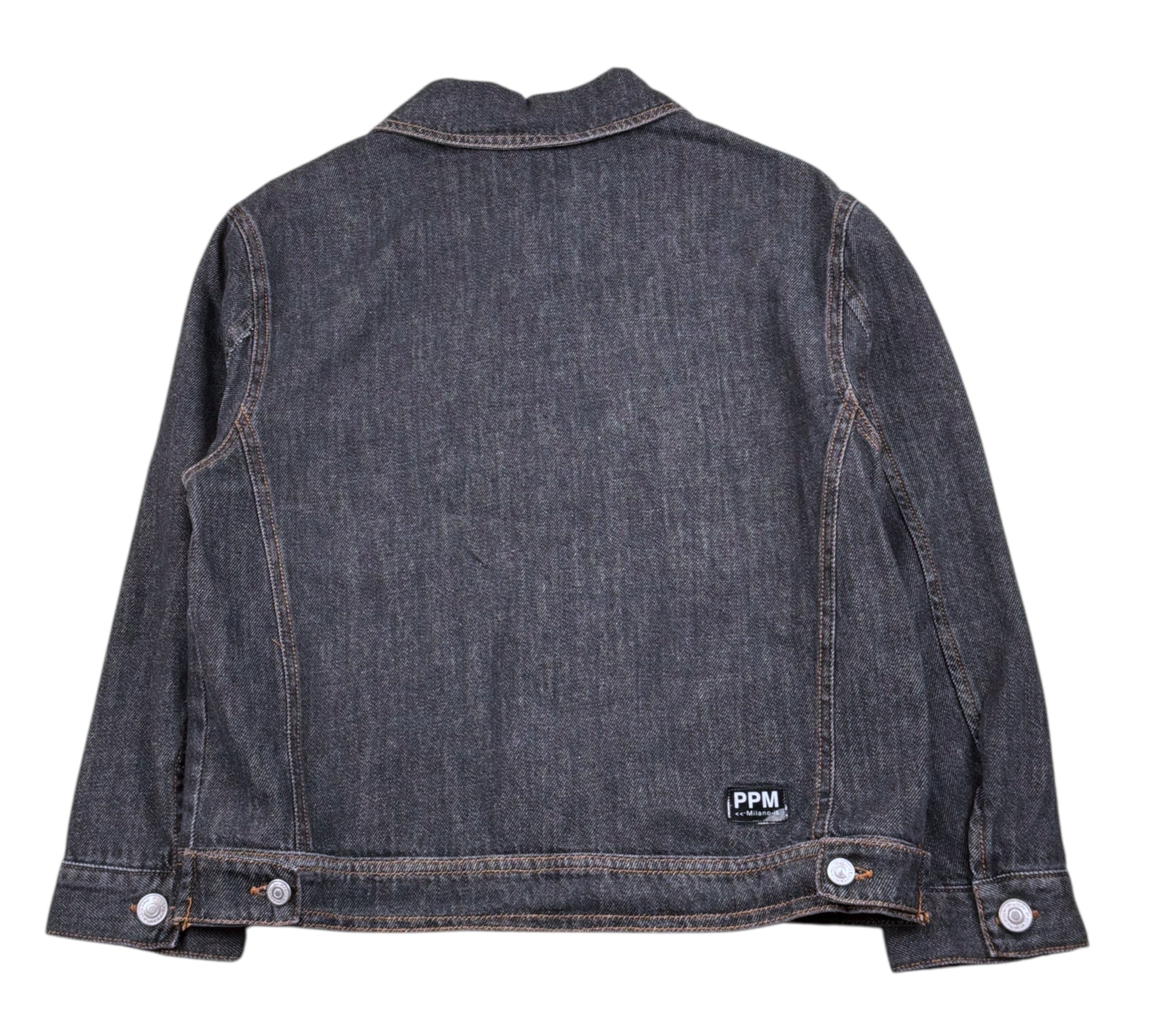 Paolo Pecora Giubbino In Denim Tinta Unita per Bambino PP4372 NERO PAOLO PECORA 