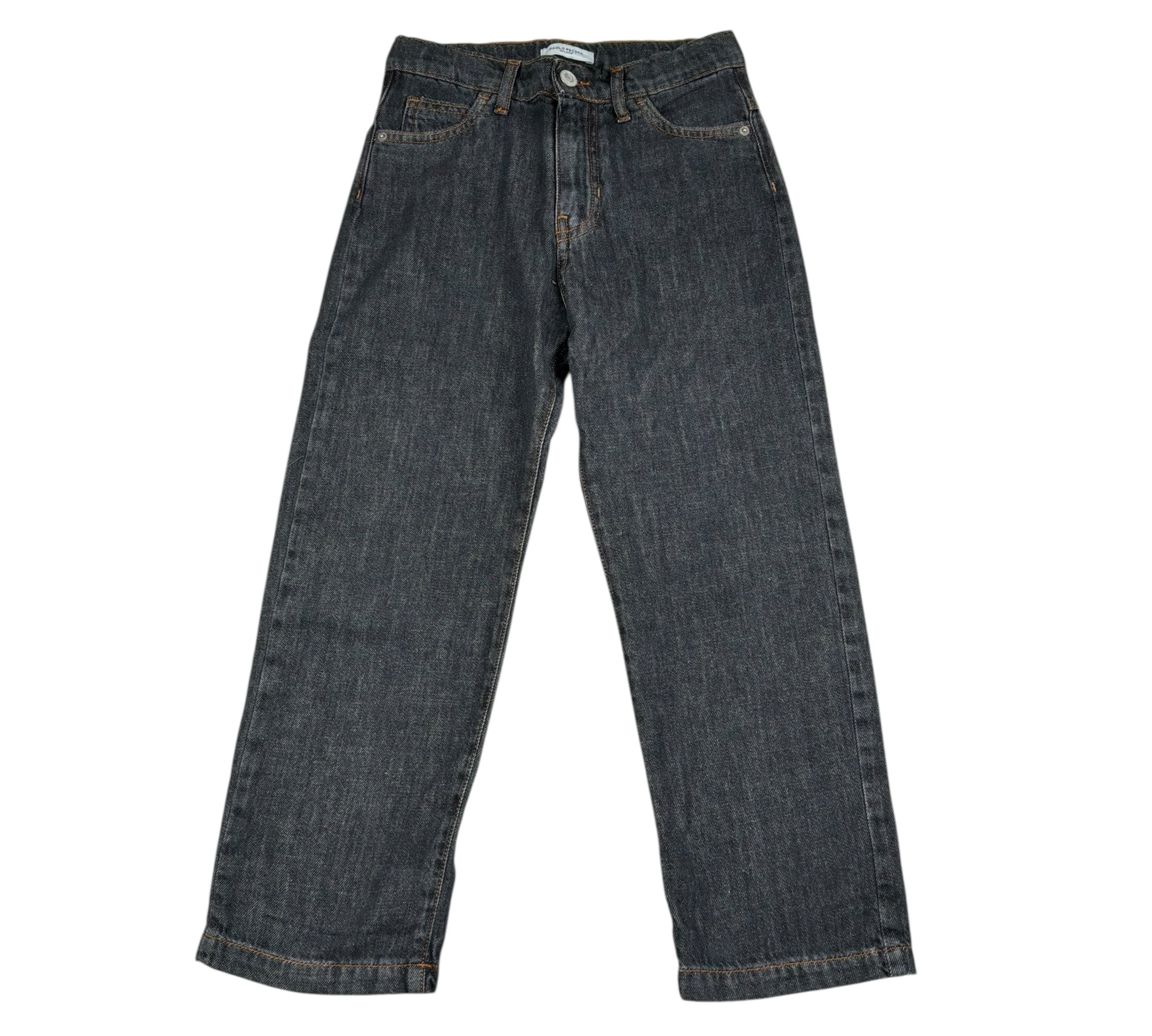 Paolo Pecora Jeans Tinta Unita con Girovita Regolabile per Bambino PP4373 NERO PAOLO PECORA 