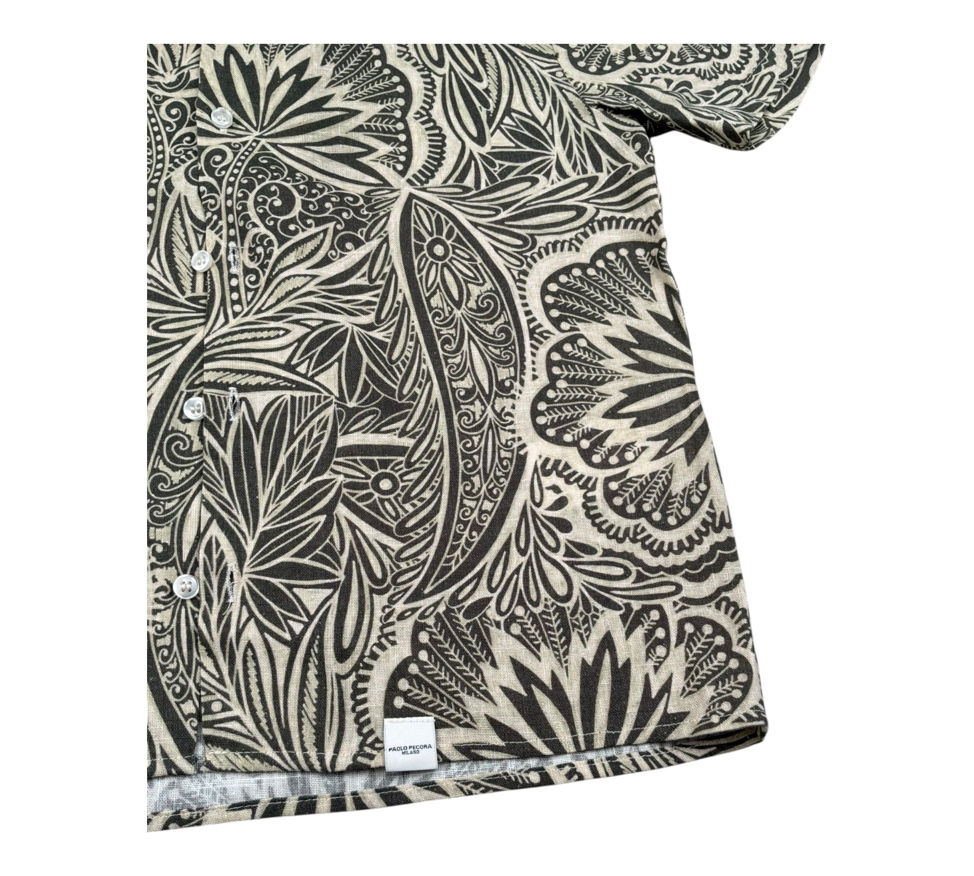 Paolo Pecora Camicia Mezza Manica Stampa Fantasia per Bambino PP4387 BEIGE PAOLO PECORA 