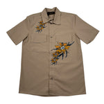 Patriot Camicia Mezza Manica Tinta Unita con Stampa per Bambino PCA0015 MARRONE PATRIOT 