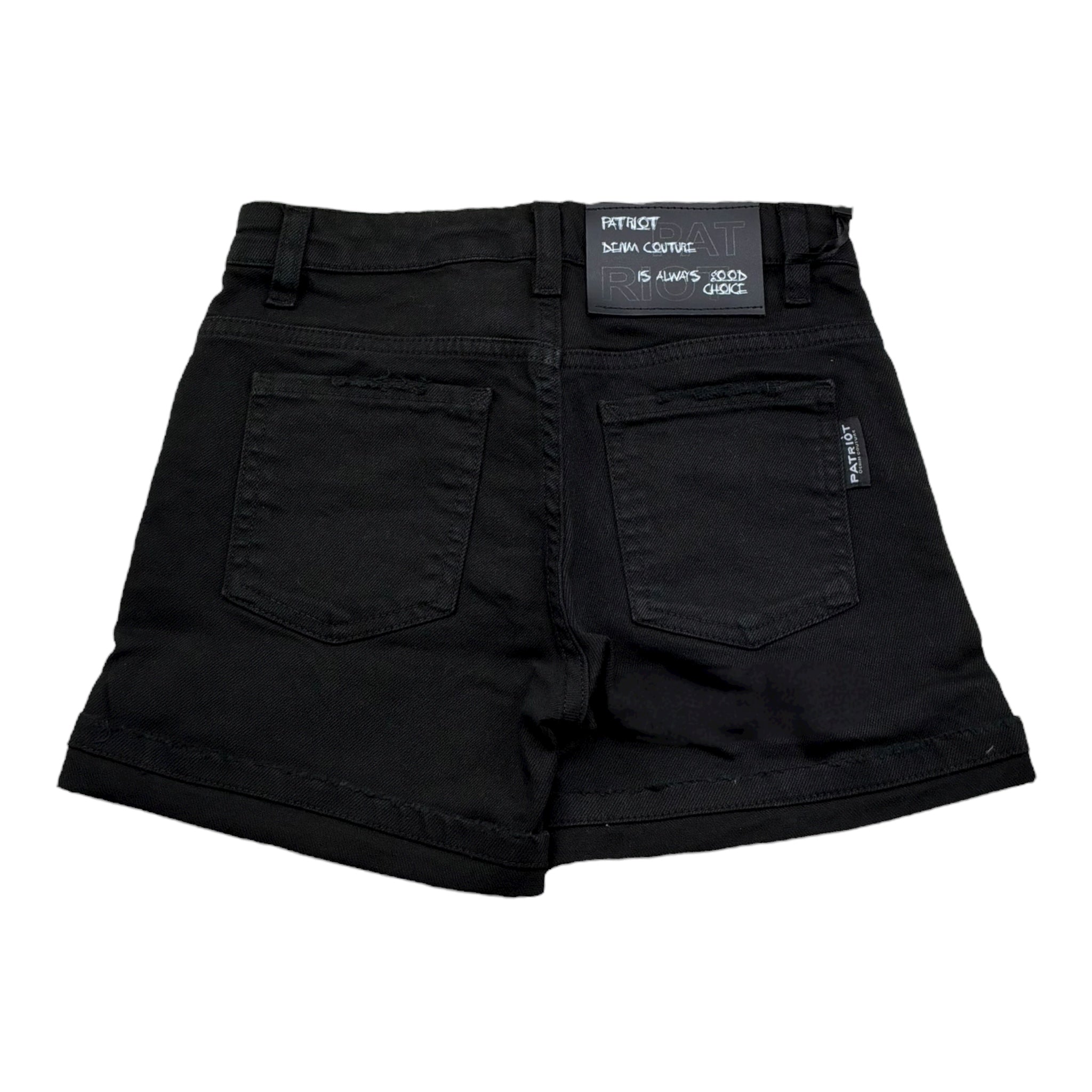 Patriot Bermuda Tinta Unita con Girovita Regolabile per Bambino PJ5S2SPCK06 NERO PATRIOT 