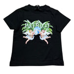 Patriot T-Shirt Girocollo Tinta Unita con Stampa In Contrasto per Neonato PTS003 NERO PATRIOT 