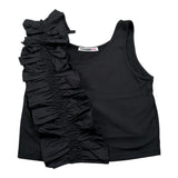 Patrizia Pepe Top Giromanica tinta unita Nero per Bambina 7C0245 NERO PATRIZIA PEPE 