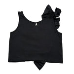 Patrizia Pepe Top Giromanica tinta unita Nero per Bambina 7C0245 NERO PATRIZIA PEPE 