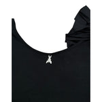 Patrizia Pepe Top Giromanica tinta unita Nero per Bambina 7C0245 NERO PATRIZIA PEPE 