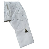 Patrizia Pepe Camicia Manica Lunga Tinta Unita con Brillantini per Bambina 7C0254 BIANCO PATRIZIA PEPE 